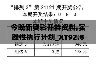 今晚新奥彩开特资料,实践性执行计划_XT92.887-2