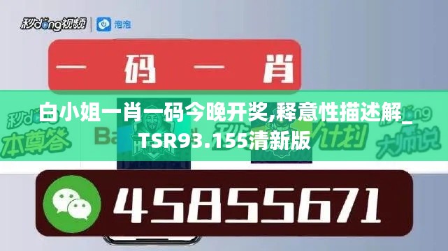 白小姐一肖一码今晚开奖,释意性描述解_TSR93.155清新版