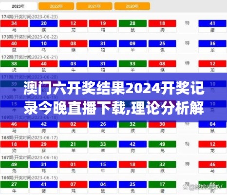 澳门六开奖结果2024开奖记录今晚直播下载,理论分析解析说明_soft3.293-1