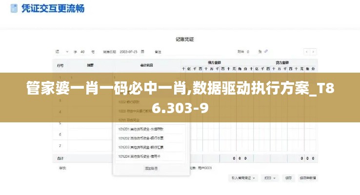管家婆一肖一码必中一肖,数据驱动执行方案_T86.303-9