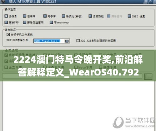 2224澳门特马令晚开奖,前沿解答解释定义_WearOS40.792-5