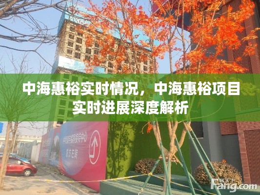 中海惠裕项目实时进展深度解析与最新情况概述