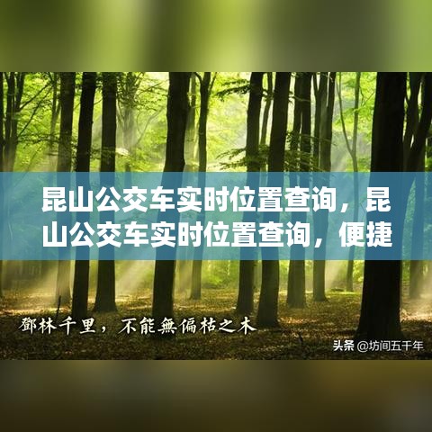 昆山公交车实时查询，便捷出行，一手掌握最新动态