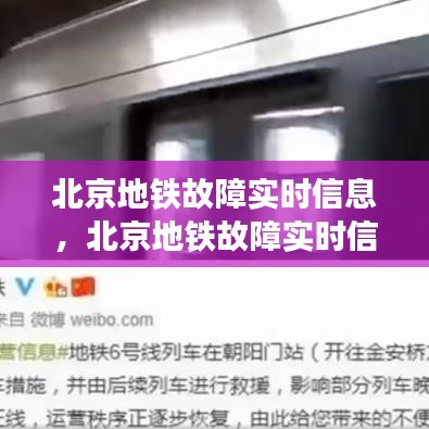 北京地铁故障实时信息监测与高效应对，保障乘客顺畅出行