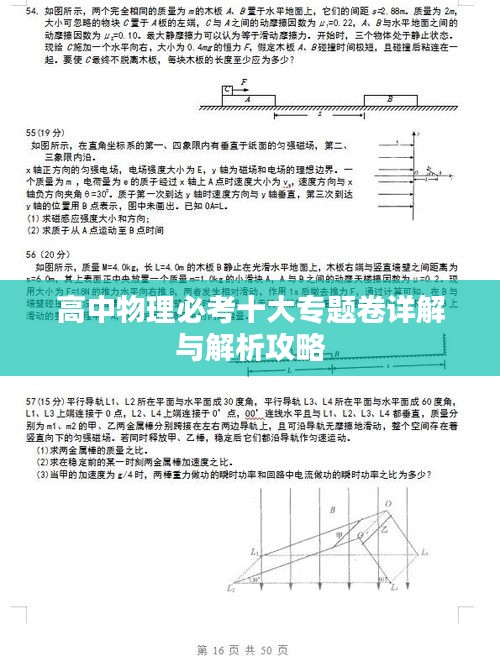 高中物理必考十大专题卷详解与解析攻略