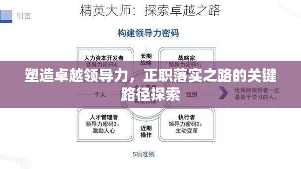 塑造卓越领导力，正职落实之路的关键路径探索