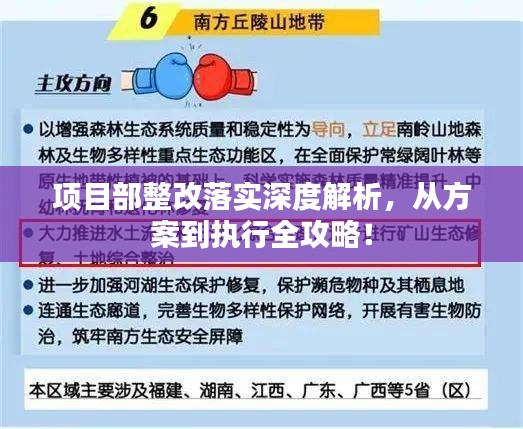 项目部整改落实深度解析，从方案到执行全攻略！