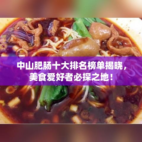 中山肥肠十大排名榜单揭晓，美食爱好者必探之地！