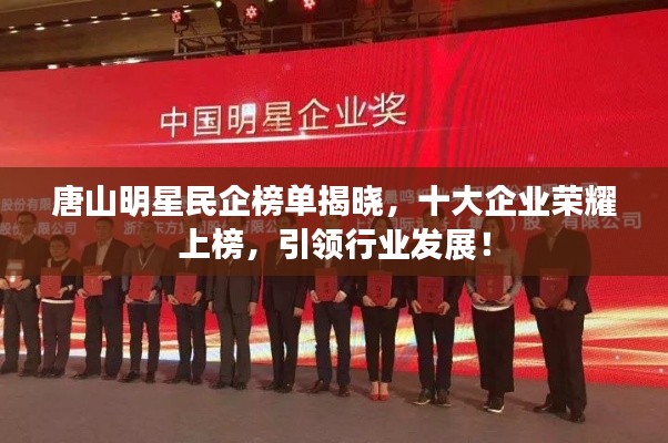 唐山明星民企榜单揭晓，十大企业荣耀上榜，引领行业发展！