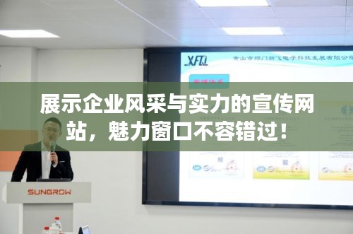 展示企业风采与实力的宣传网站，魅力窗口不容错过！