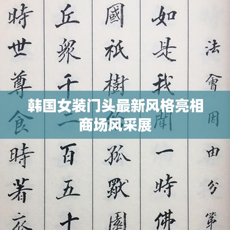 韩国女装门头最新风格亮相商场风采展