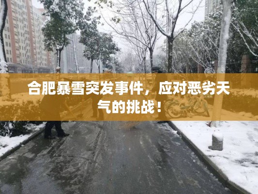 合肥暴雪突发事件，应对恶劣天气的挑战！