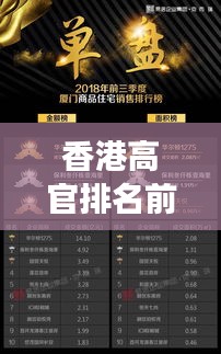香港高官排名前十揭晓，重磅榜单揭秘高层名单