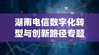 湖南电信数字化转型与创新路径专题研究探索