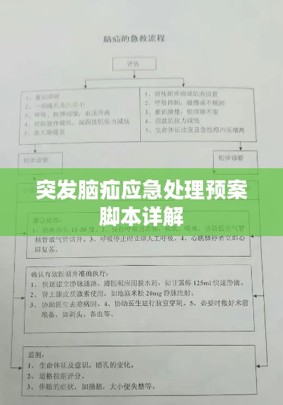 突发脑疝应急处理预案脚本详解