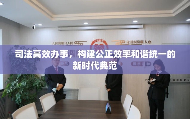 司法高效办事，构建公正效率和谐统一的新时代典范