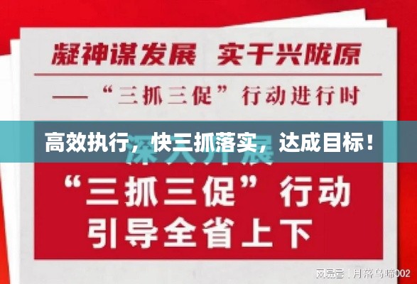 高效执行，快三抓落实，达成目标！