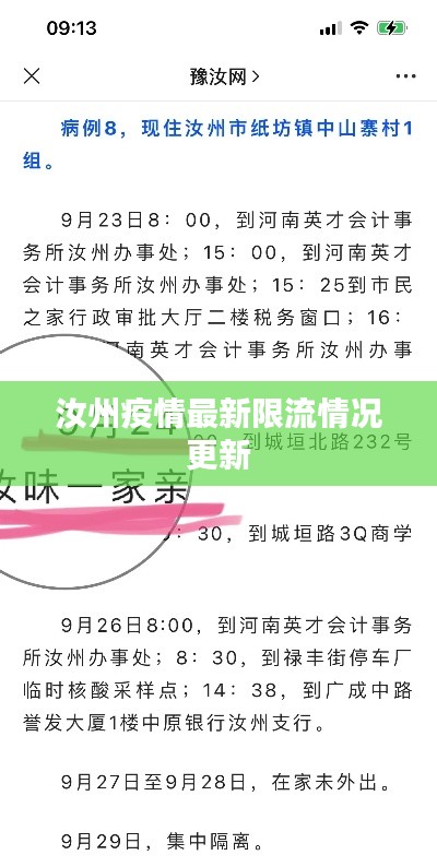 汝州疫情最新限流情况更新